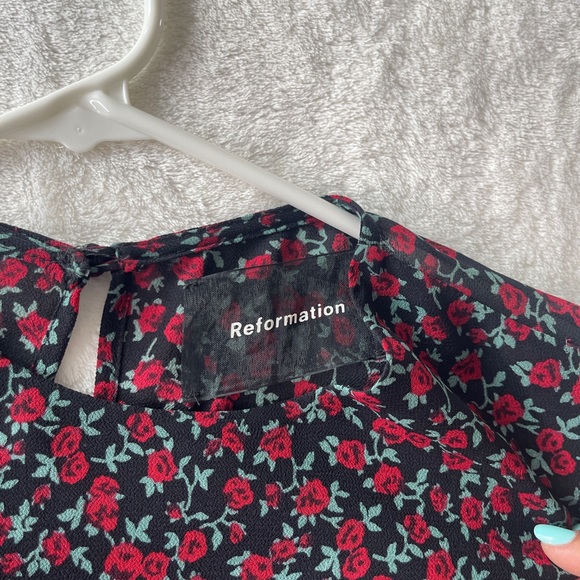 Reformation Amsterdam Long Dress - Size 4 - Floral Print - Picture 7 of 7